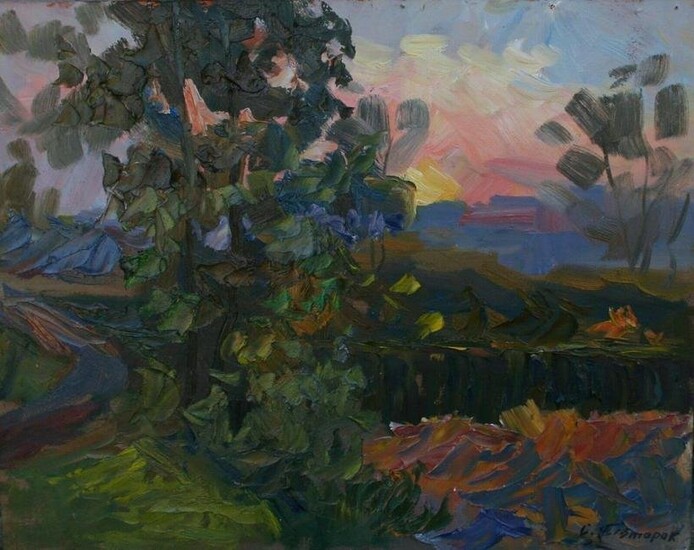 Oil painting Sunset S. Dirtorak