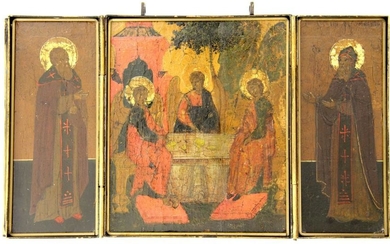 Old Testament Trinity. Saints. (Triptych)