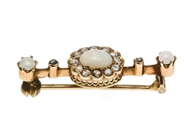 Opal diamond brooch GG 585/00