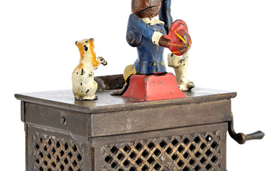 Organ Bank with Cat and Dog Cast Iron Mechanical Bank