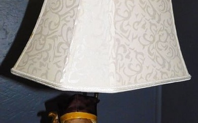 Oriental Porcelain Figural Lamp