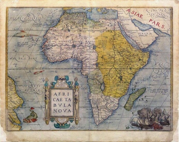 Ortelius Map of Africa, 1570
