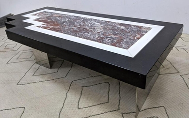 Oversized Decorator Coffee Cocktail Table. Large Shape