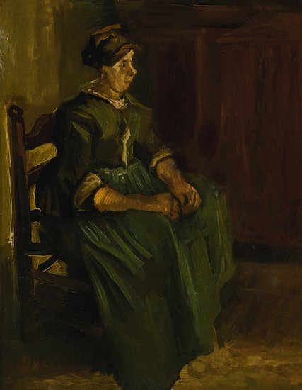 PEASANT WOMAN SEATED, Vincent van Gogh
