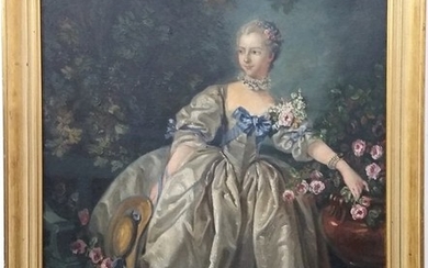 Painting Madame Bergeret Thelma DeAtley after Boucher