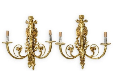 Pair of 19th Cent. French Bronze Sconces