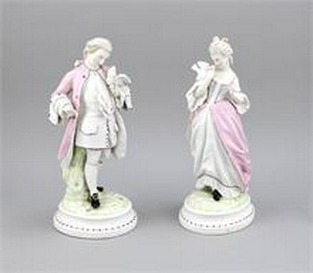 Pair of pendant figures, Helena Wolfsohn, Dresden
