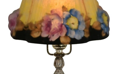 Pairpoint Puffy Floral Boudoir Lamp