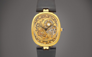 Patek Philippe Ellipse, Reference 3880 | A yellow gold skeletonised wristwatch, Made in 1990 | 百達翡麗 | ELLIPSE 型號3880 | 黃金鏤空腕錶，1990年製