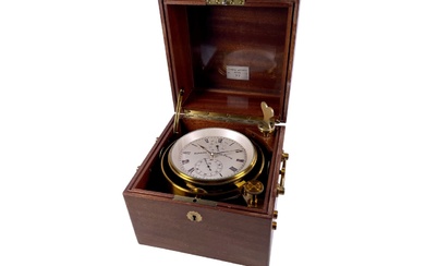 Paul Stübner A remarkable ship's chronometer made in Glashuette by Paul Stübner,...