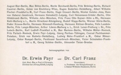 Payr,E. u. C.Franz (Hrsg).
