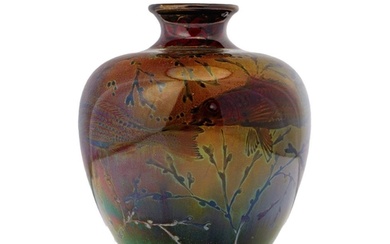 Pilkingtons Royal Lancastrian lustre vase, decorated with fi...