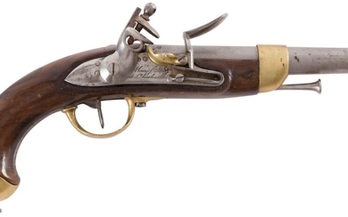 Pistolet d’arçon à silex modèle 1816. Canon... - Lot 26 - Ader