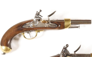 Pistolet d’arçon silex modèle 1816. Canon...
