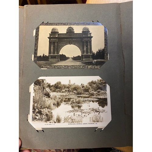 Postcards: An album containing approximately 200 cards, of A...