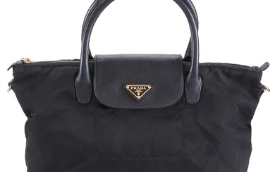 Prada Tote Bag in Nylon and Saffiano Leather