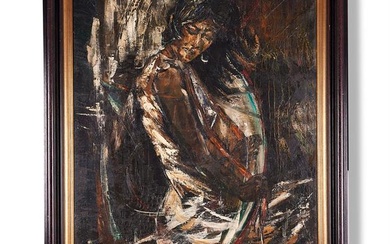 λ ROLAND CASSIMAN (BELGIAN B. 1937), PORTRAIT OF FLAMENCO DANCER, MARIA ALBAICIN
