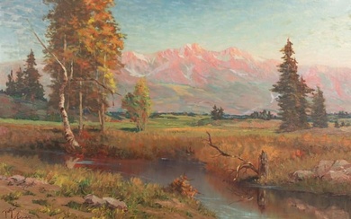 Raphael Lillywhite (American, 1891-1958) Mountain Scene, 1931