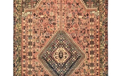 Rare Muted Colors Antique Hand-Knotted 5X9 Vintage Oriental Rug Farmhouse Carpet
