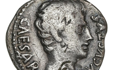 Roman Empire, Augustus, 27 BC - 14 AD, Denarius, Colonia Patricia, ca....