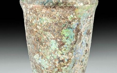 Roman Glass Footed Drinking Vessel