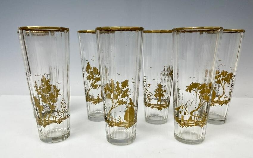 SET OF 8 IMPERIAL RUSSIAN GLASSES