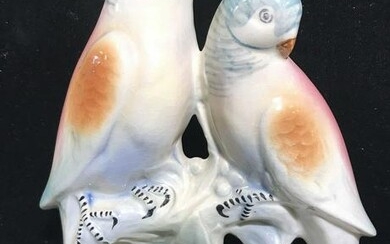 SPAULDING CHINA Painted Porcelain Bird Figurals