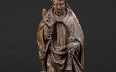 Saint Nicolas en chêne sculpté, infimes traces... - Lot 26 - Oger - Blanchet