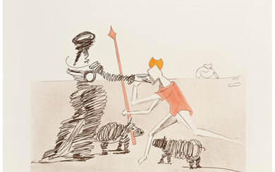 Salvador Dali (1904-1989), Pastorale, from Historia de Don Quichotte de la Mancha (1980)