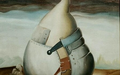 Samuel Bak b.1933 (Israeli) Pear, 1973 oil on