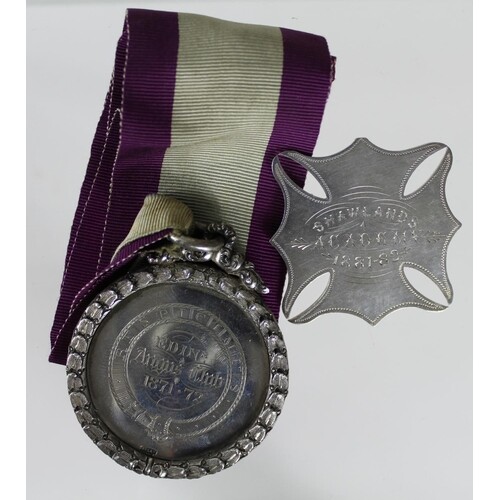 Scottish silver School items comprising a silver medal for t...