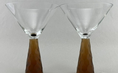 Set of 2 MCM Artland Prescott Martini Glasses