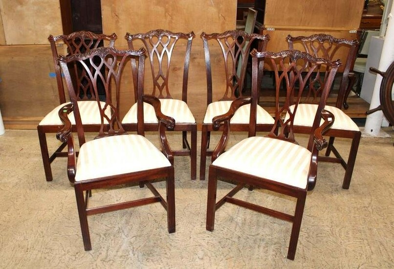 Set of 6 Councill Craftsman mahogany dining room chairs