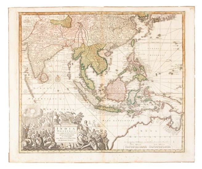 Seutter map of Southeast Asia