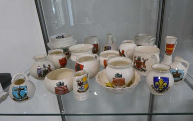 Shelf of WH Goss ceramicsShelf of WH Goss ceramics