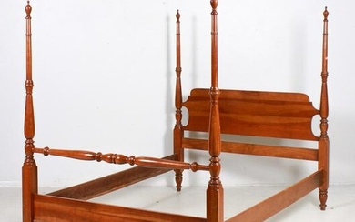 Sheraton style double size cherry bed