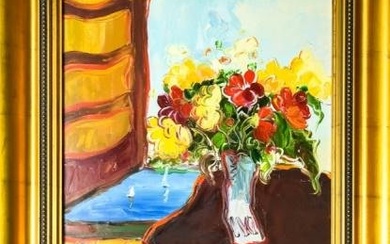 Signed Impressionist Style Still Life Oil Painting