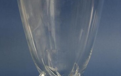 Signed Steuben Clear Crystal Vase