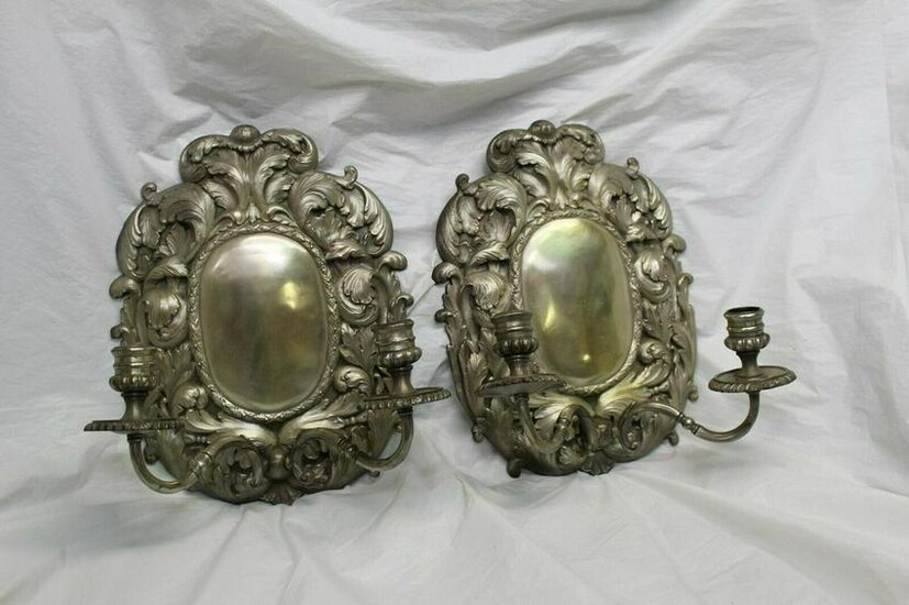 Silvered Sconces, Early American style . for candles