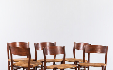Six Danish Modern Dining Chairs in the Style of Arne Vodder