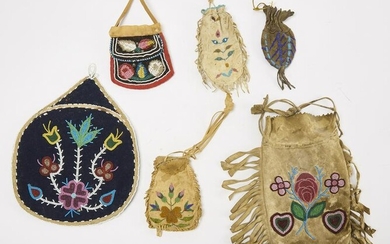 Six Native American Bags
