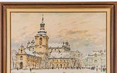 Stanislaw Okulicz, (b. 1909) - Winter Scene of Poznan