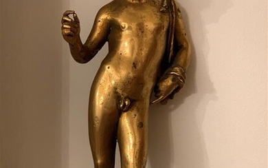 Statuette en bronze doré représentant Bacchus... - Lot 26 - L'Huillier & Associés