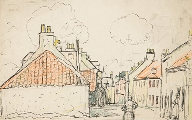 Street Scene in Fife, George Leslie Hunter