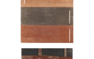 Susan Moore (NC, 1926-2013), Two Woodblock Prints