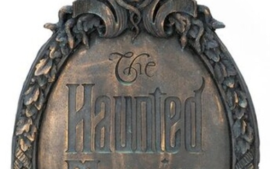 The Haunted Mansion Gate Plaque. Taken from original