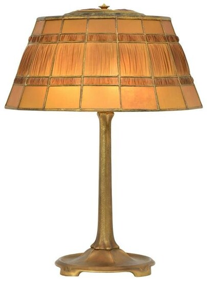 Tiffany Studios "Linenfold" Table Lamp