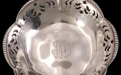 Tiffany & Co. Pierced Sterling Silver Bonbon Bowl, Late 19th/Early 20th C.