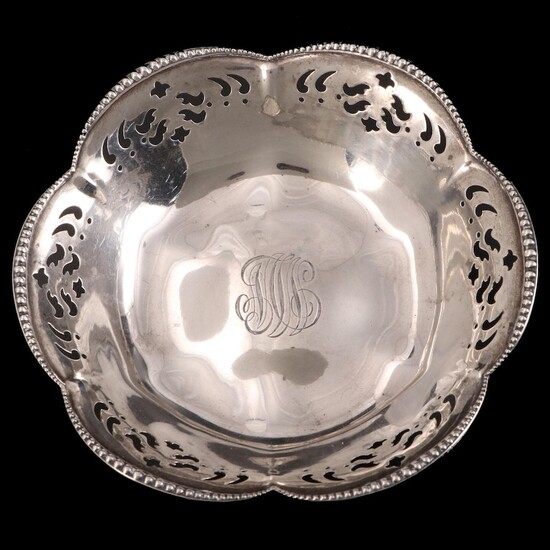 Tiffany & Co. Pierced Sterling Silver Bonbon Bowl, Late 19th/Early 20th C.