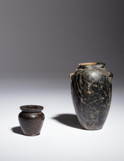 Two Egyptian Granite Vessels